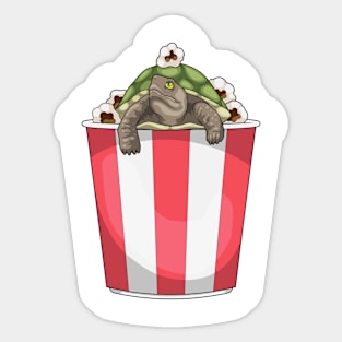 Turtle Popcorn Sticker